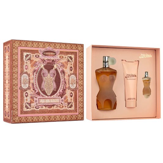 SET JEAN PAUL GAULTIER CLASSIQUE EDT 100ML, MINI EDT 6ML, BODY LOTION 75ML