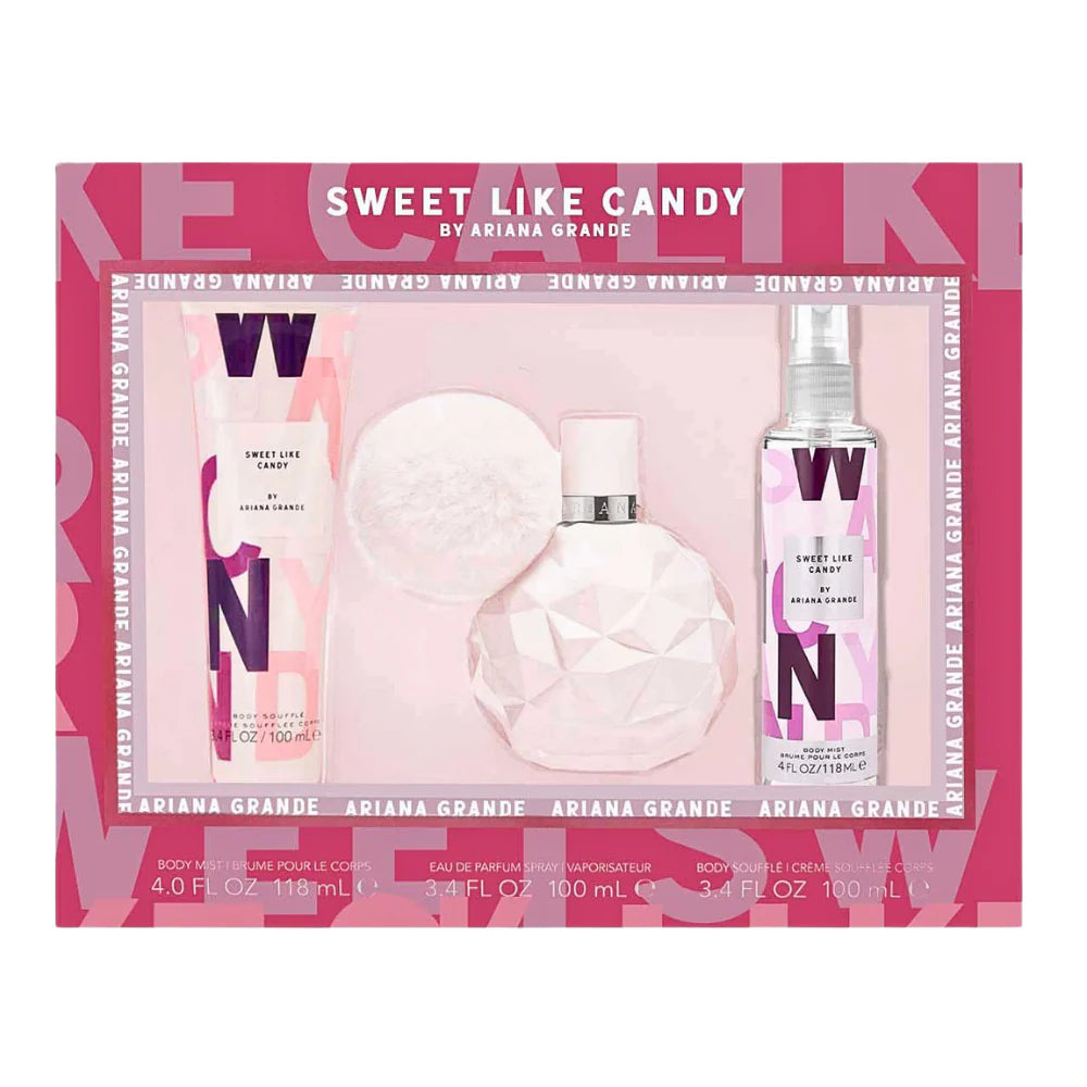 SET ARIANA GRANDE SWEET LIKE CANDY EDP 100ML, BODY LOTION, BODY MIST 118ML