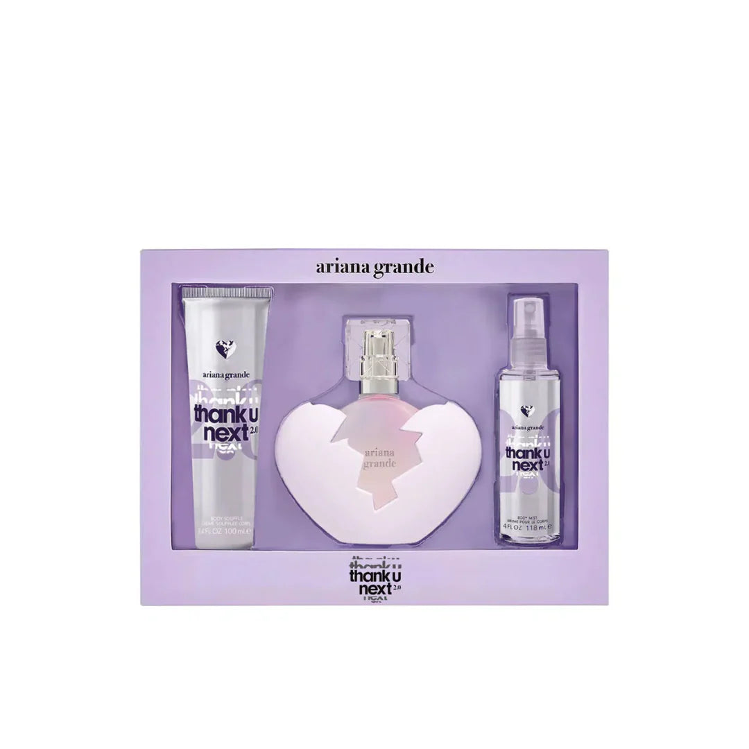 SET ARIANA GRANDE THANK U NEXT 2.0 EDP 100ML, BODY MIST 118ML, BODY LOTION 100ML