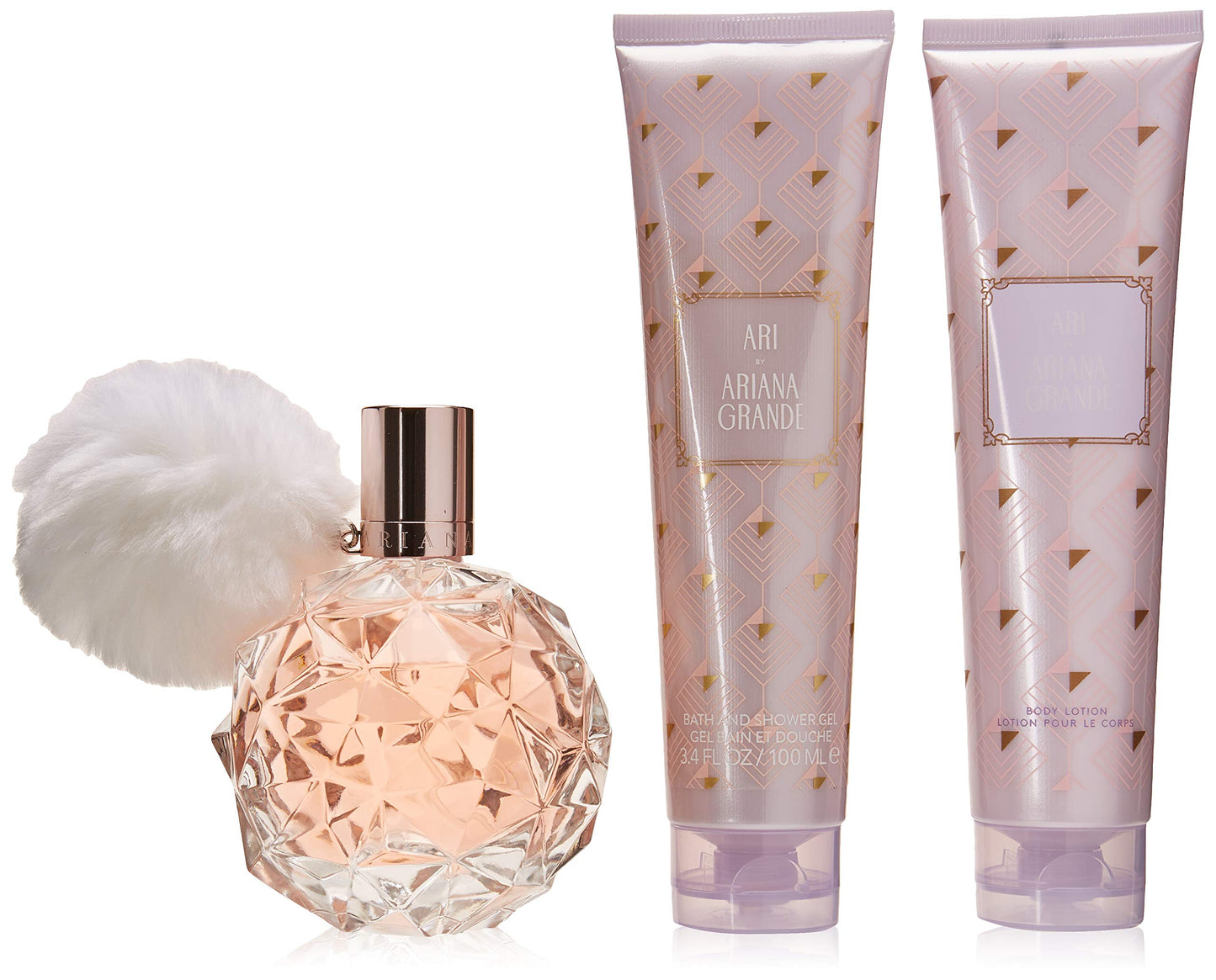 SET ARIANA GRANDE ARI EDP 100ML, BODY LOTION 100ML, SHOWER GEL 100ML (M)