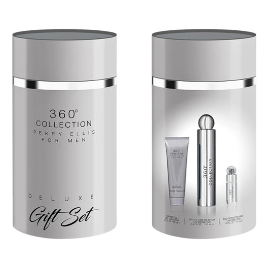 SET PERRY ELLIS 360 COLLECTION FOR MEN EDT 100ML, MINI EDT 7.5ML, SHOWER GEL 90ML
