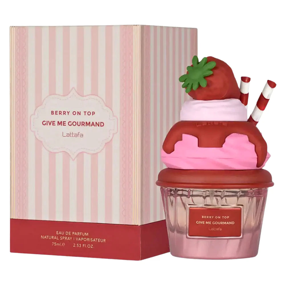 LATTAFA GIVE ME GOURMAND BERRY ON TOP EDP 75ML (M) (DUPE VERSACE DYLAN BLUSH PINK POUR FEMME EDP)