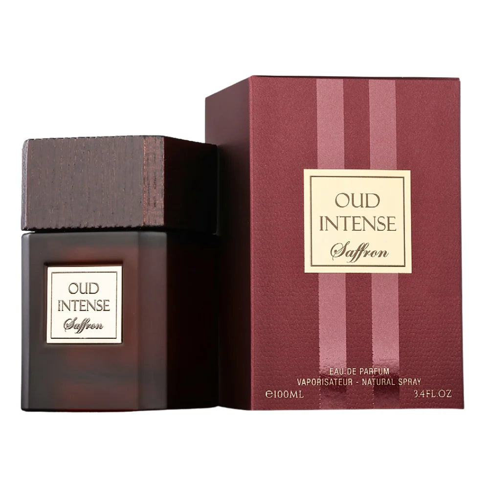 FRAGRANCE WORLD OUD INTENSE SAFFRON EDP 100ML (U) (DUPE HUGO BOSS BOTTLED OUD SAFFRON EDP)