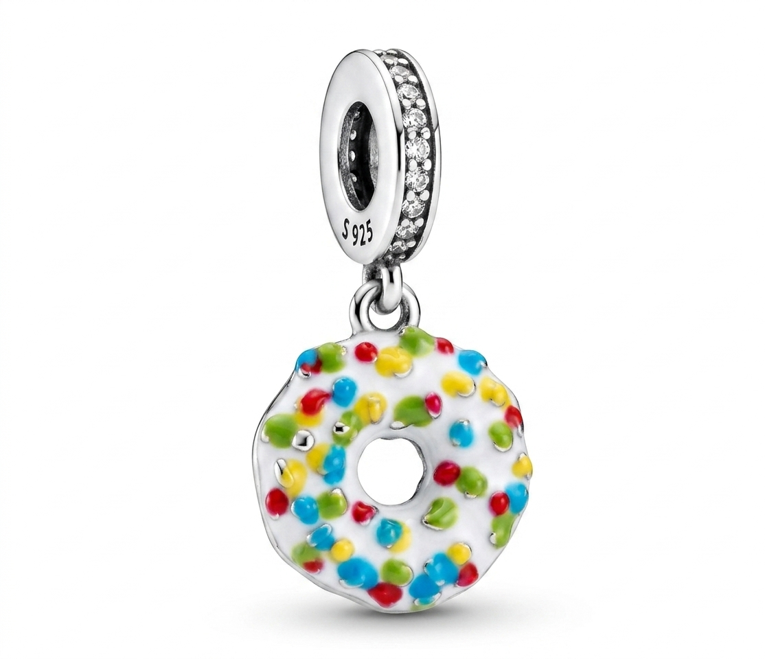 Charm Pandora Dona De Chocolate Blanco