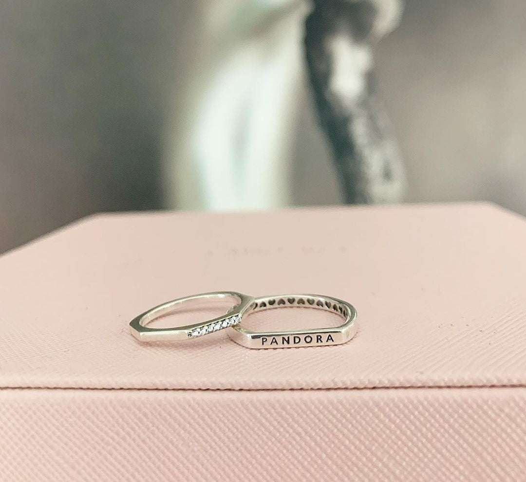 Anillo Pandora Barra Combinable
