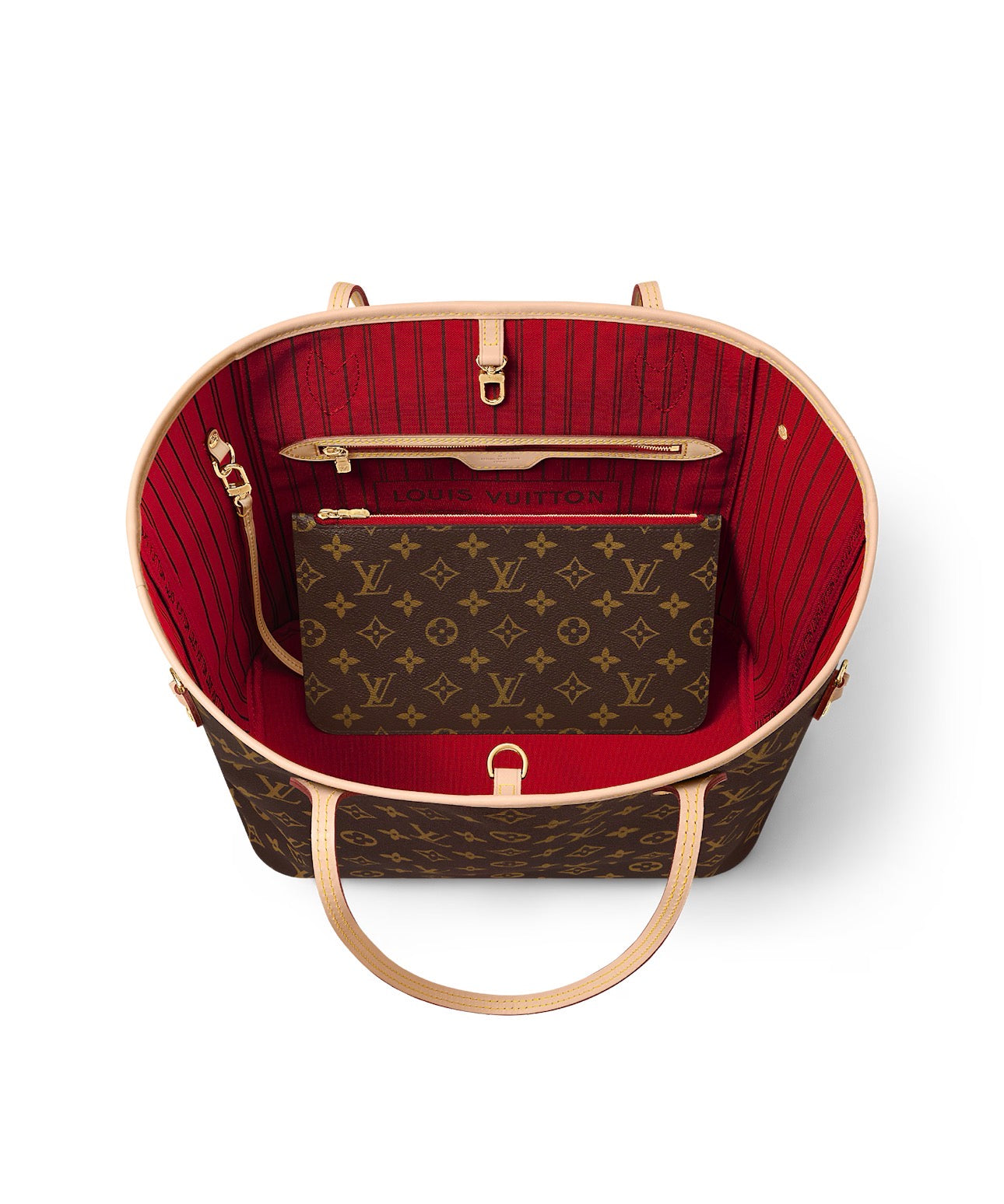 Cartera LOUIS VUITTON Neverful MM Tote Bag Incluye Bolsa De Mano Calildad Alta
