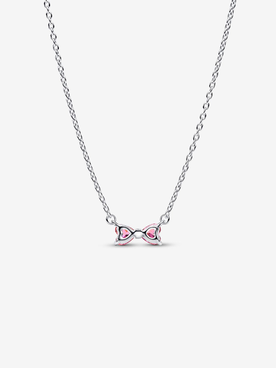 Collar Pandora Moño Rosa Brillante