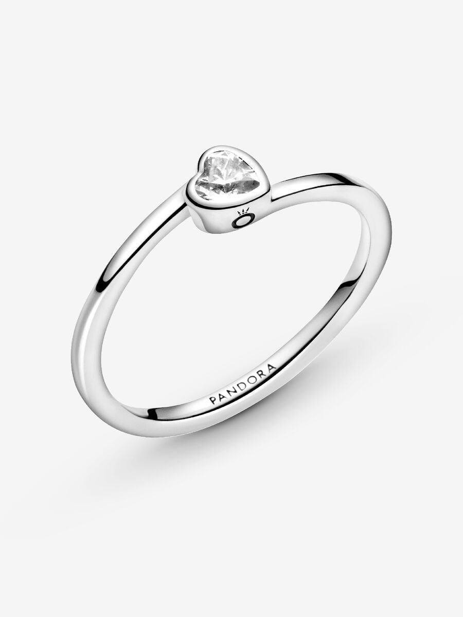 Anillo Pandora Corazón Solitario