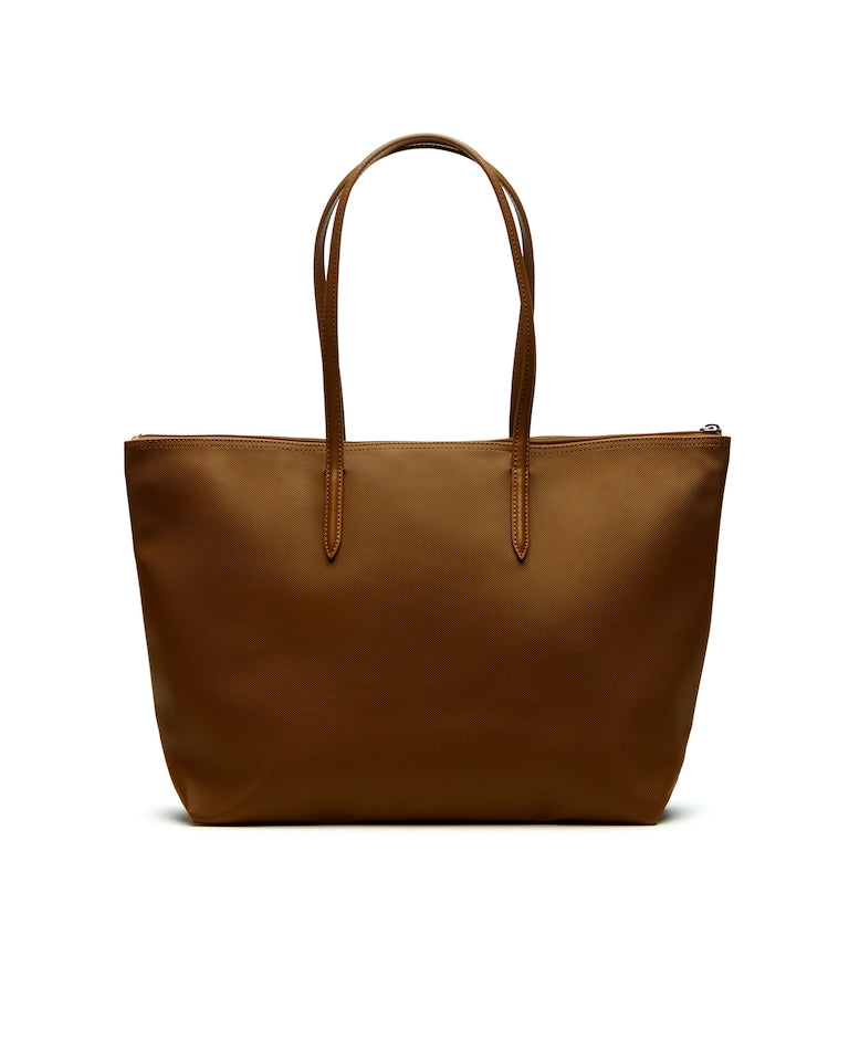 Cartera Lacoste tote grande L.12.12 Marrón