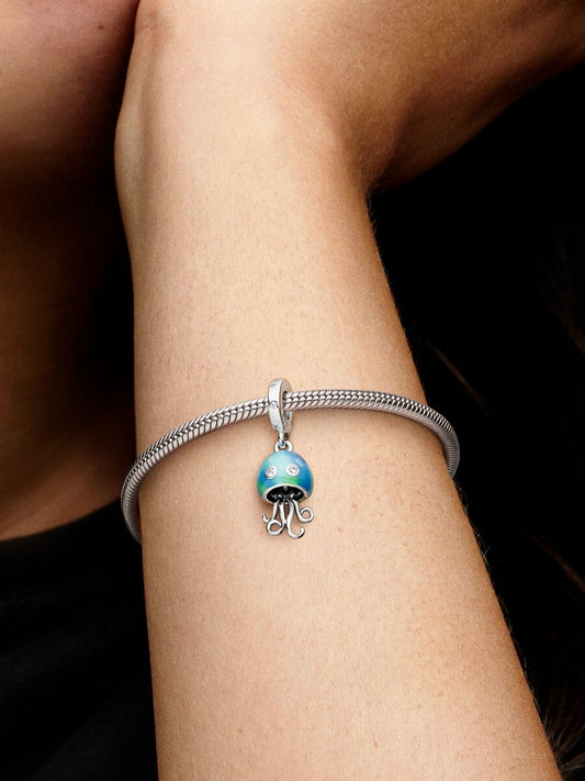 Charm Pandora Pulpo Azul de el Mar