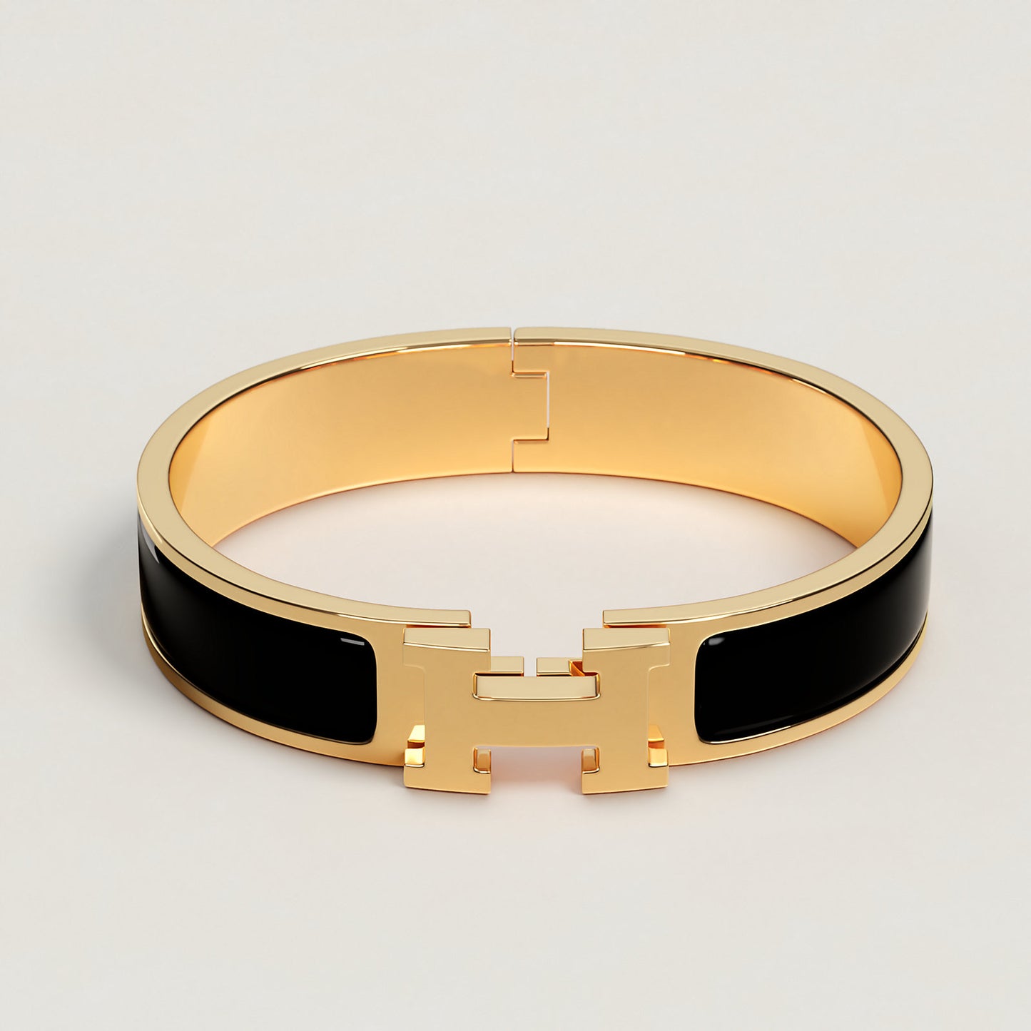 Brazalete Hermès Negro Clic H