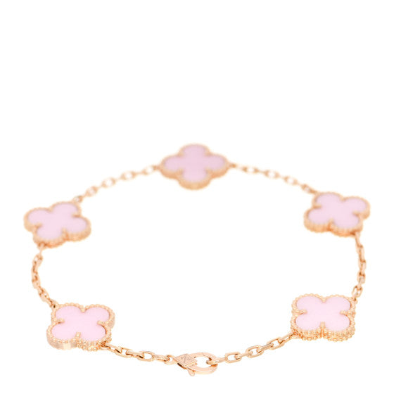 Pulsera Van Cleef Vintage Alhambra Rosa