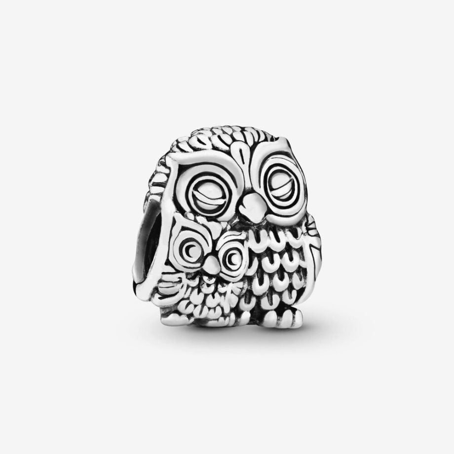 Charm Pandora Mamá Búho y Búho