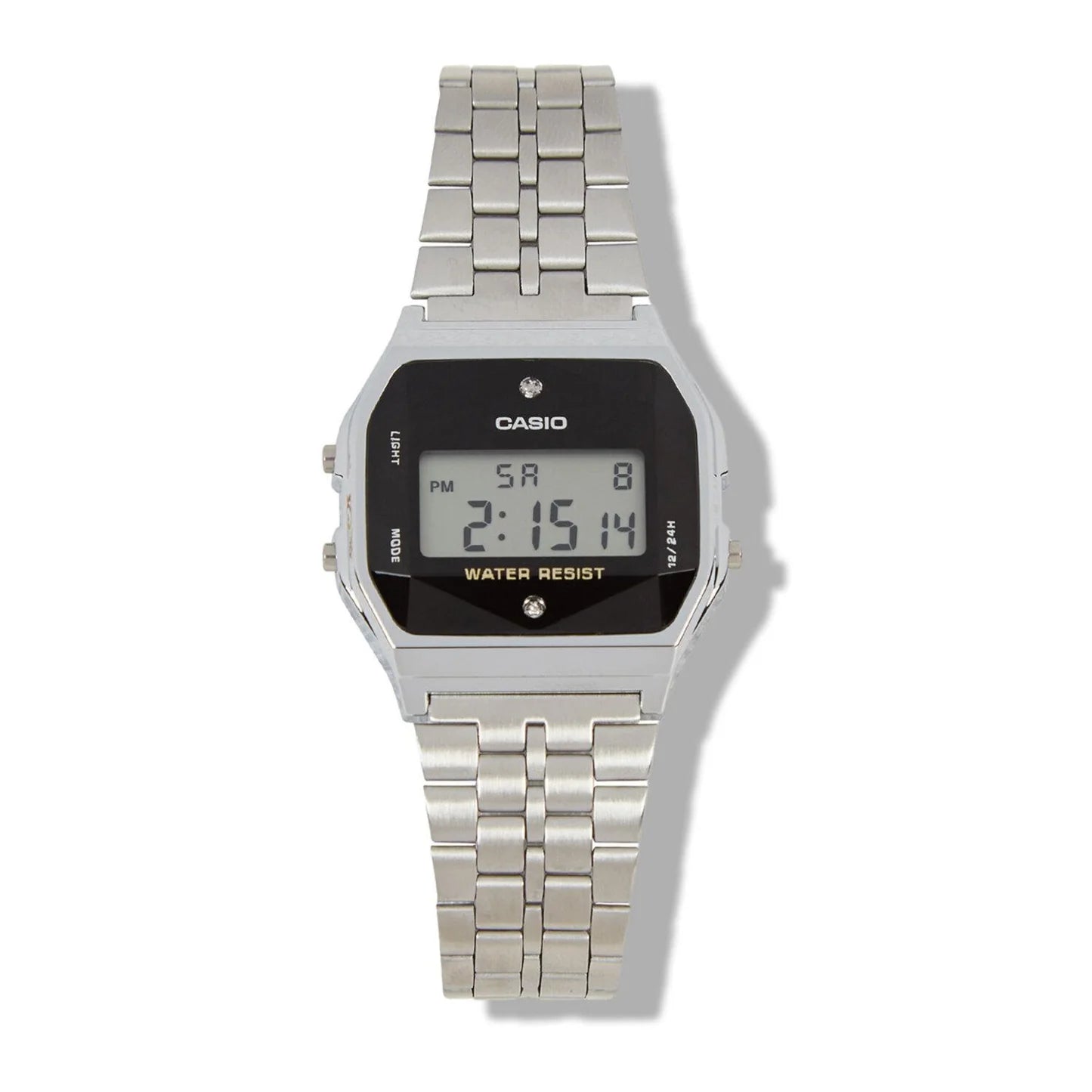 Reloj Casio Cuadrado Vintage Unisex Plateado