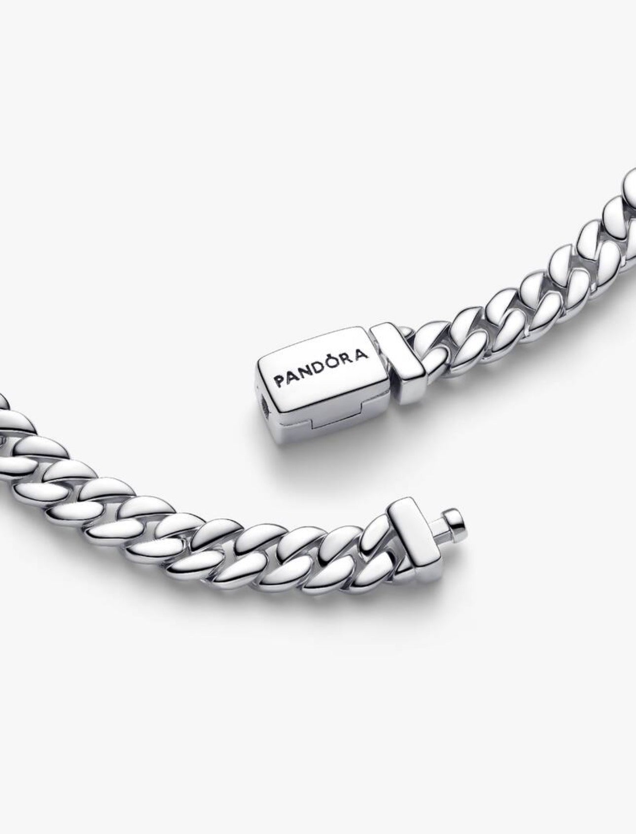 Brazalete Pandora De Cadena Cubana Plata