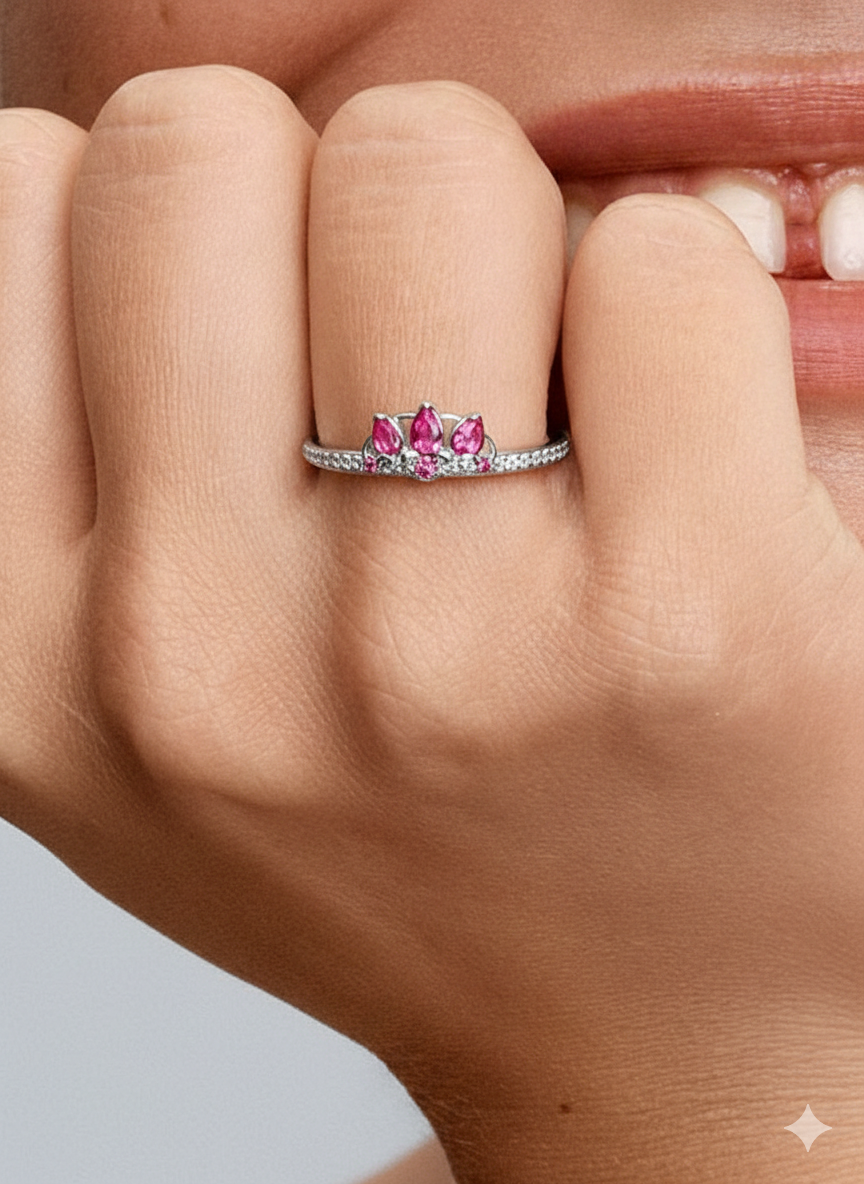 Anillo Pandora Princesa Rapunzel de Disney Plateado