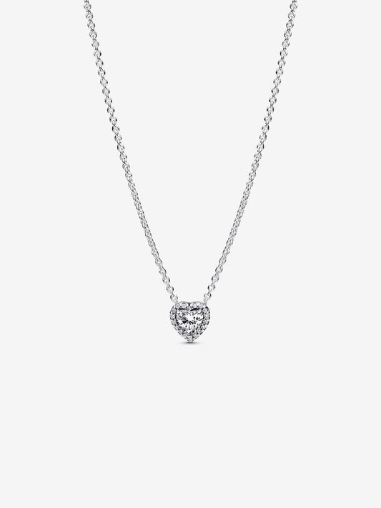 Collar Pandora Corazón Blanco