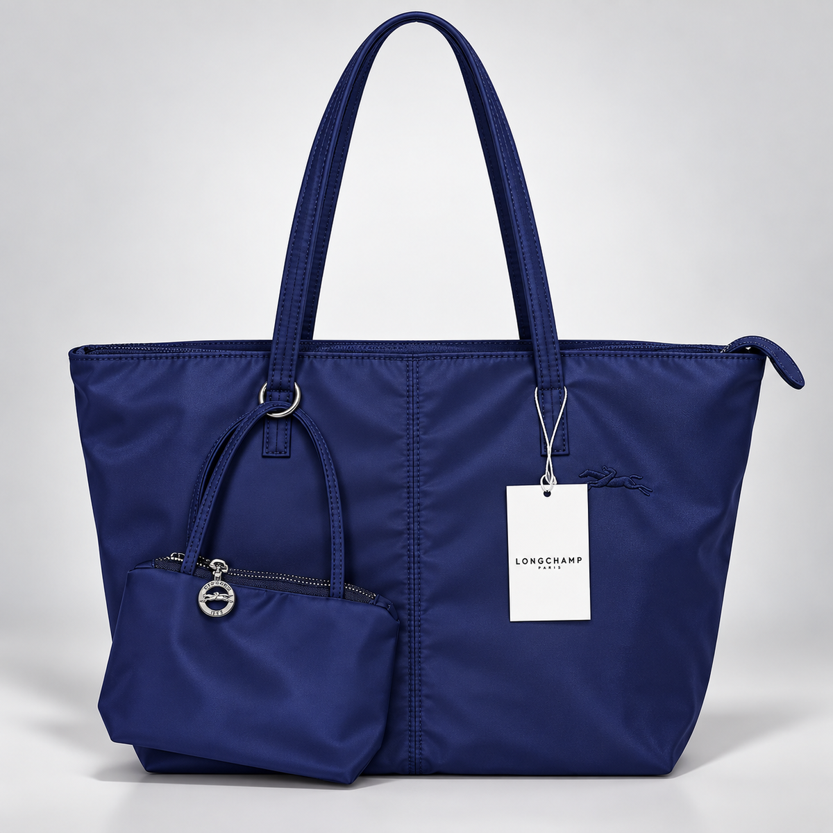 Cartera Longchamp Le Pliage Tote Bag L Nylon Azul