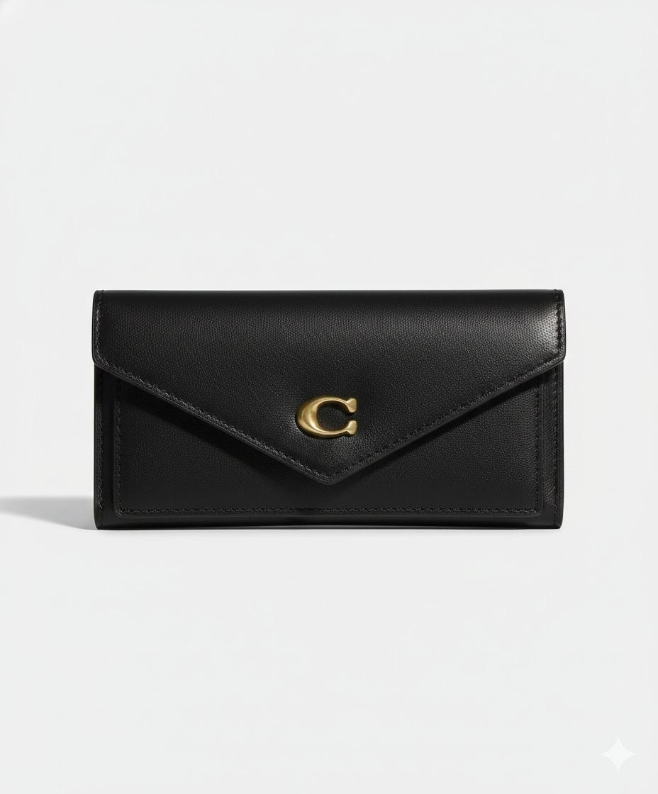 Monedero Coach Negro Para Mujer Calidad Alta