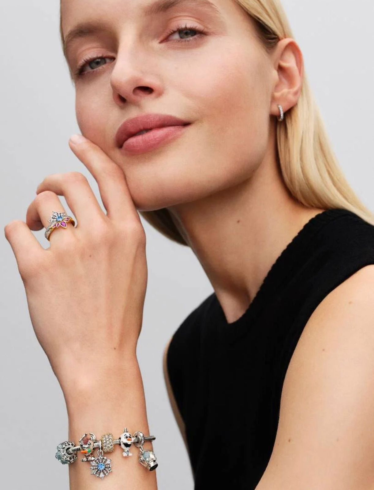 Anillo Pandora Tiara Reina Elsa de Frozen de Disney