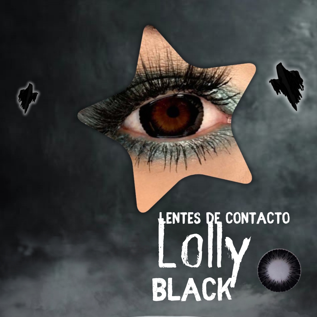 Lentes De Contacto Meetone Halloween Tono Lolly Black