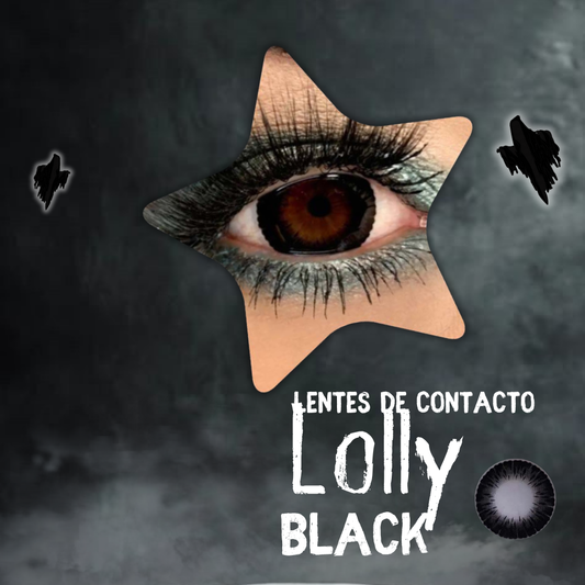 Lentes De Contacto Meetone Halloween Tono Lolly Black