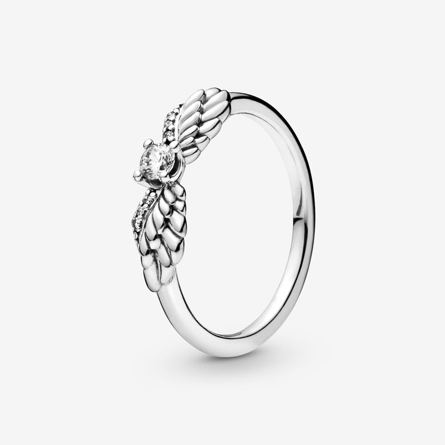 Anillo Pandora Alas de Ángel Brillantes