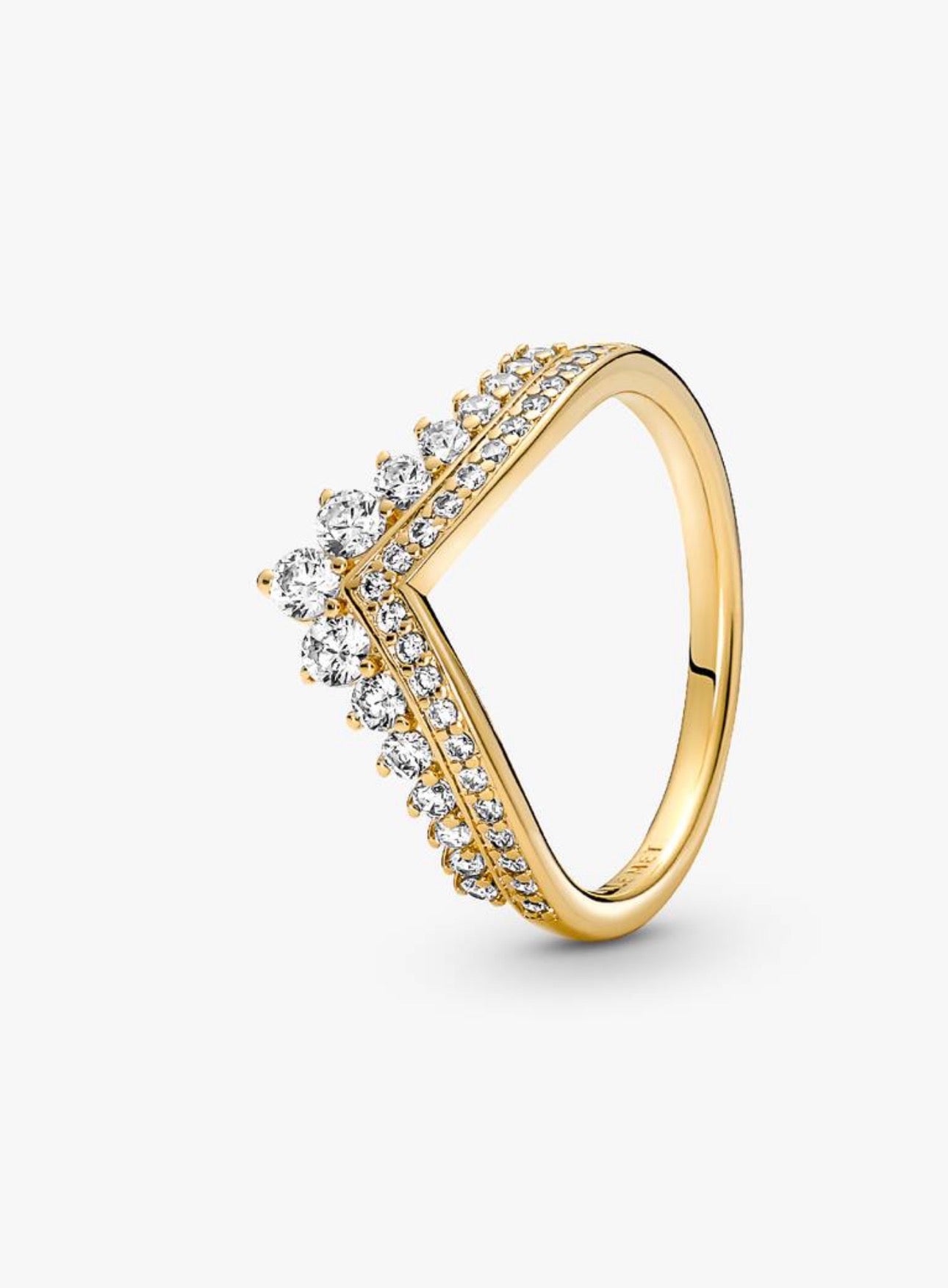 Anillo Pandora Tiara Deseo Dorado