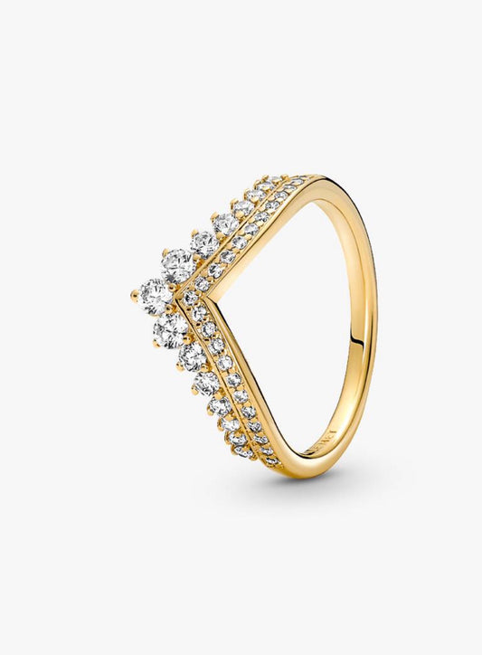 Anillo Pandora Tiara Deseo Dorado