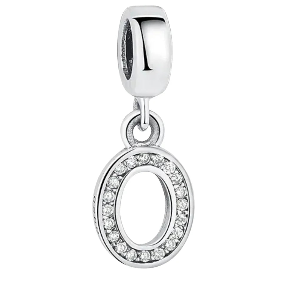 Charm Pandora Inicial Abecedario Cursiva Colgante De La A-Z