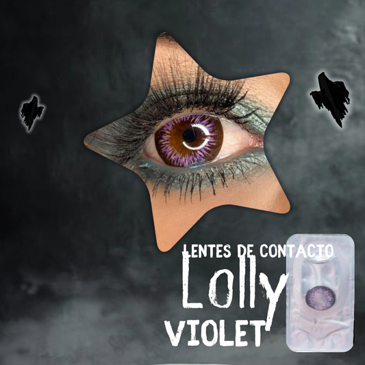 Lentes De Contacto Meetone Halloween Tono Lolly Violet