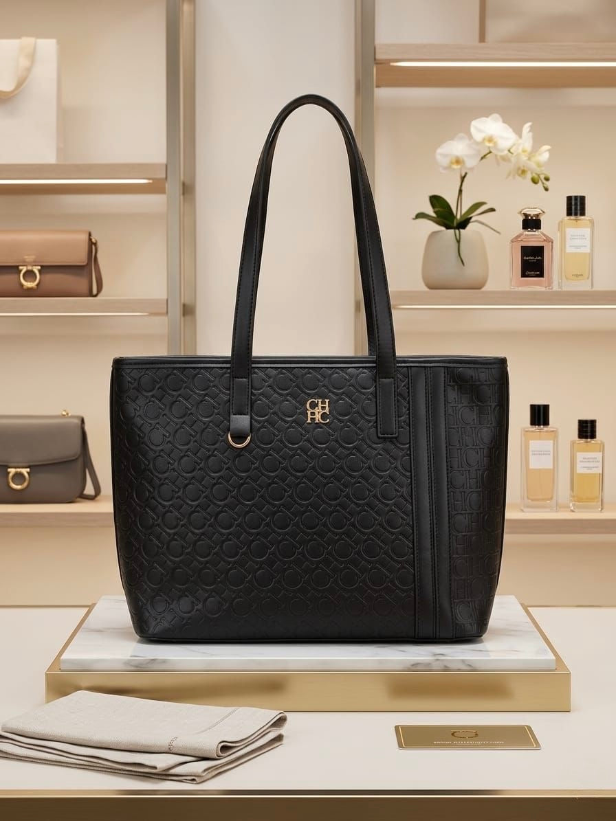 Cartera Carolina Herrera Negra Grande