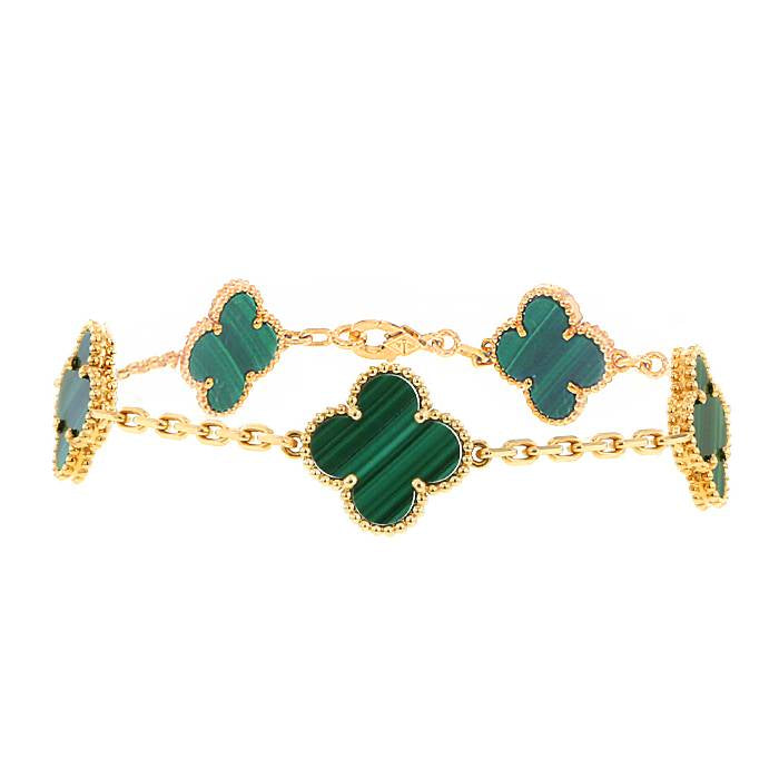 Pulsera Van Cleef Vintage Alhambra Verde