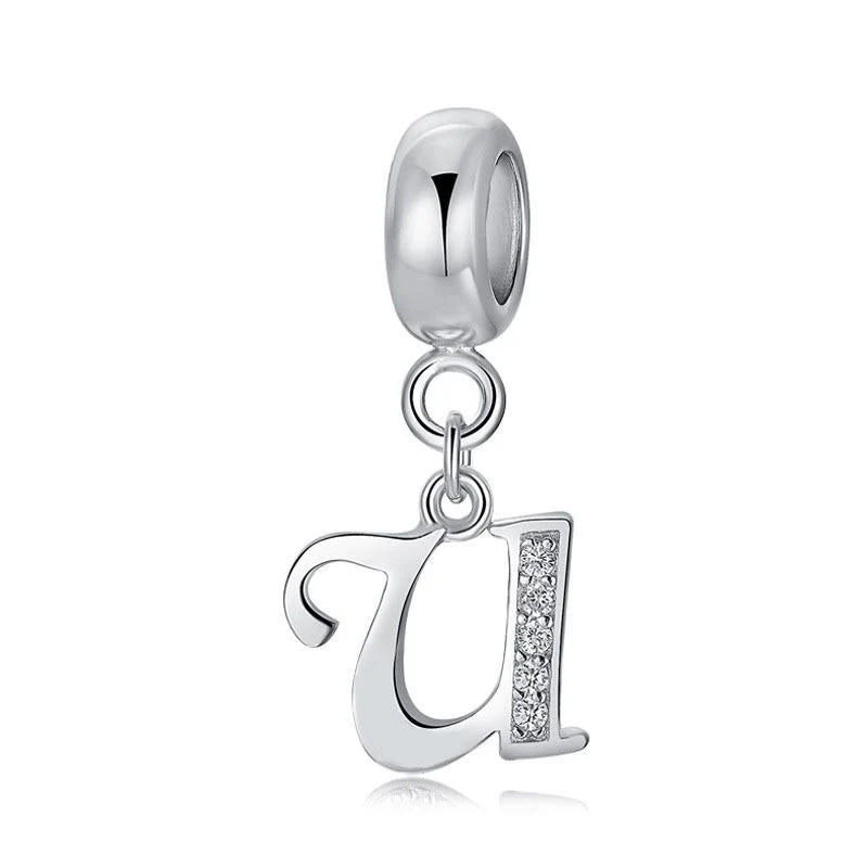 Charm Pandora Inicial Abecedario Cursiva Colgante De La A-Z