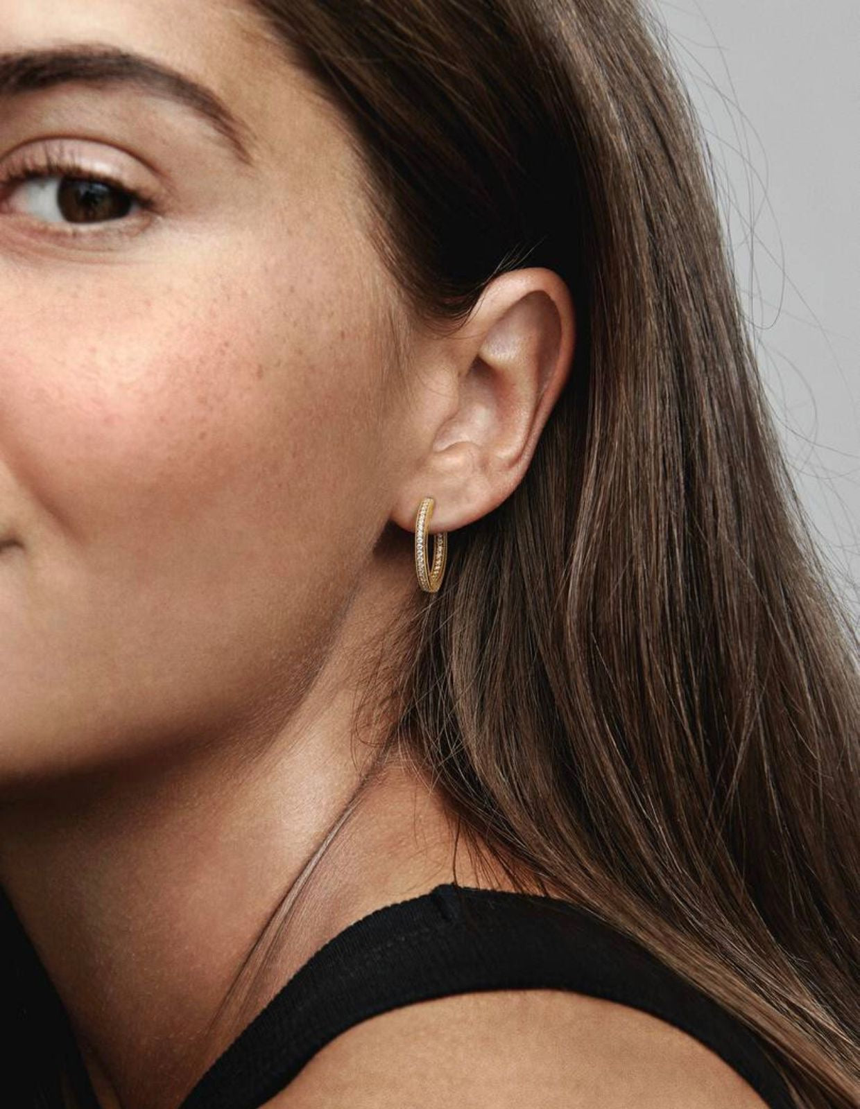 Argollas Pandora De Aro En Plata De Ley Corazones Grande
