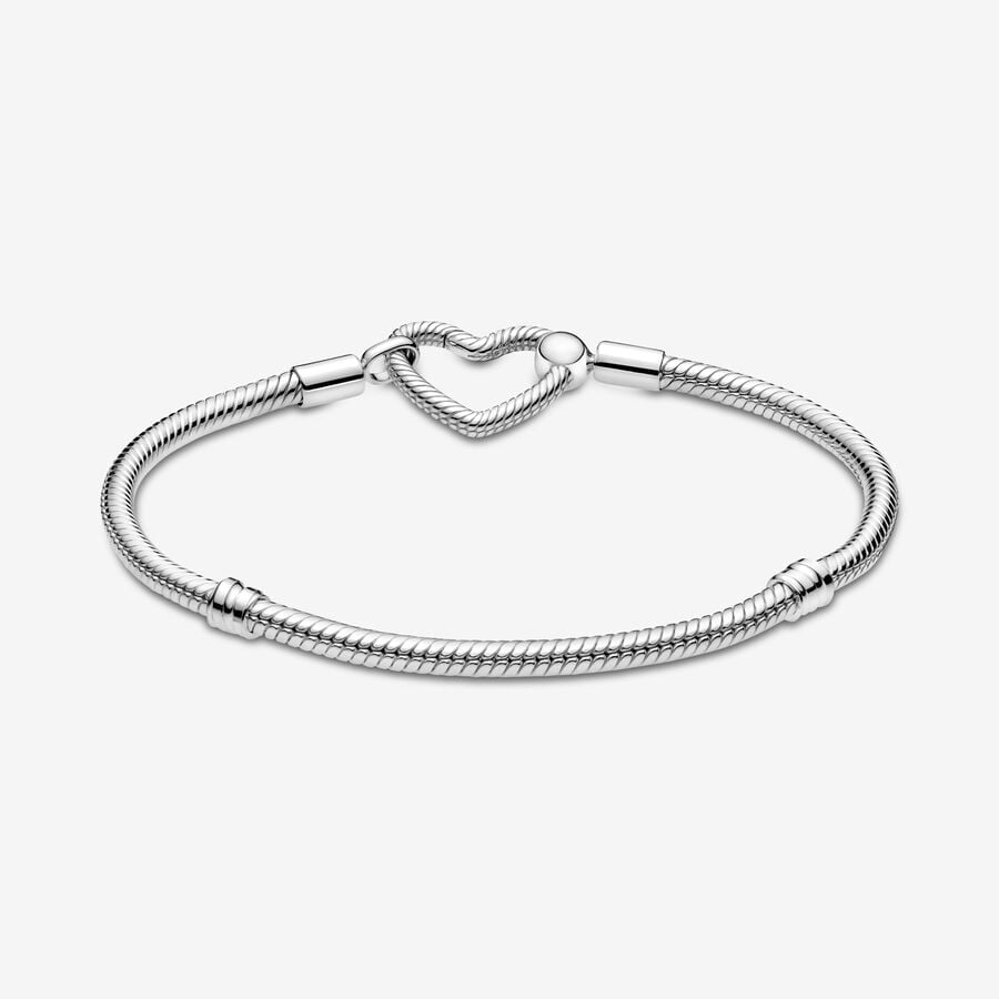 Pulsera Pandora Moments Con Hebilla de Corazón