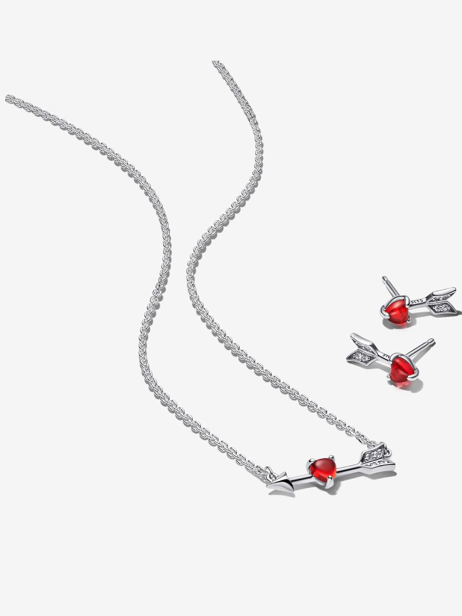Set De Regalo Pandora Corazón Rojo con Flechas