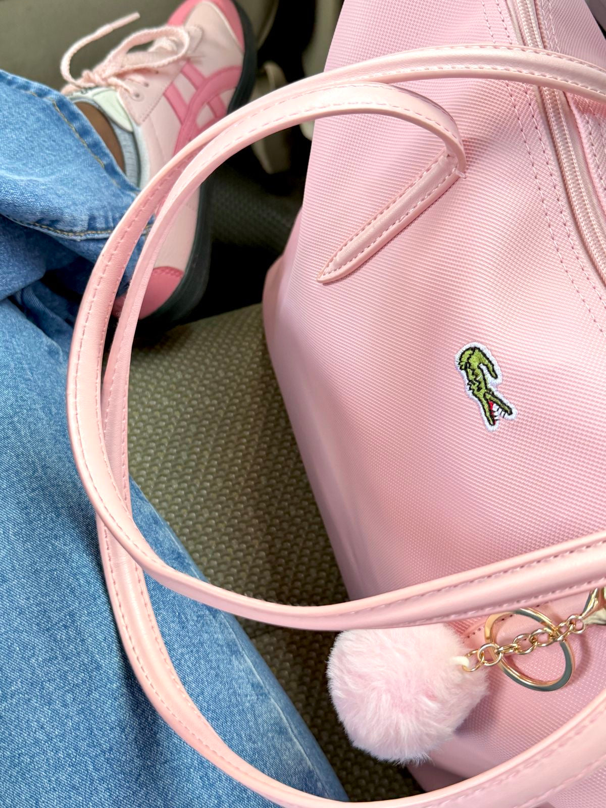Cartera Lacoste tote grande L.12.12 Rosa