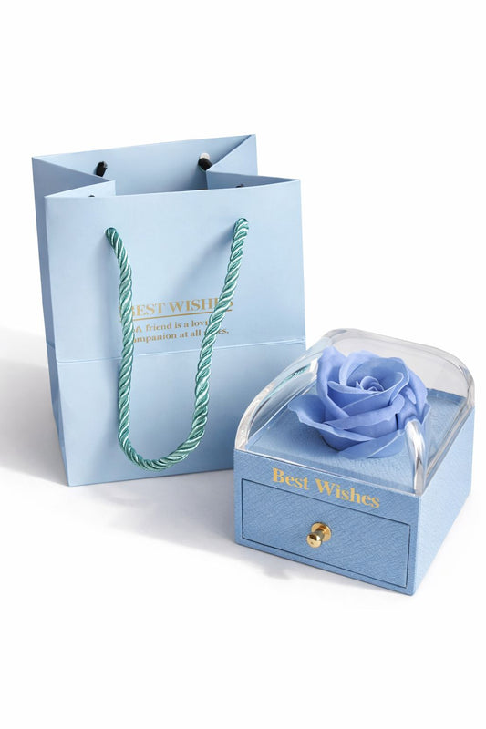 Kit De Regalo Azul De Rosa
