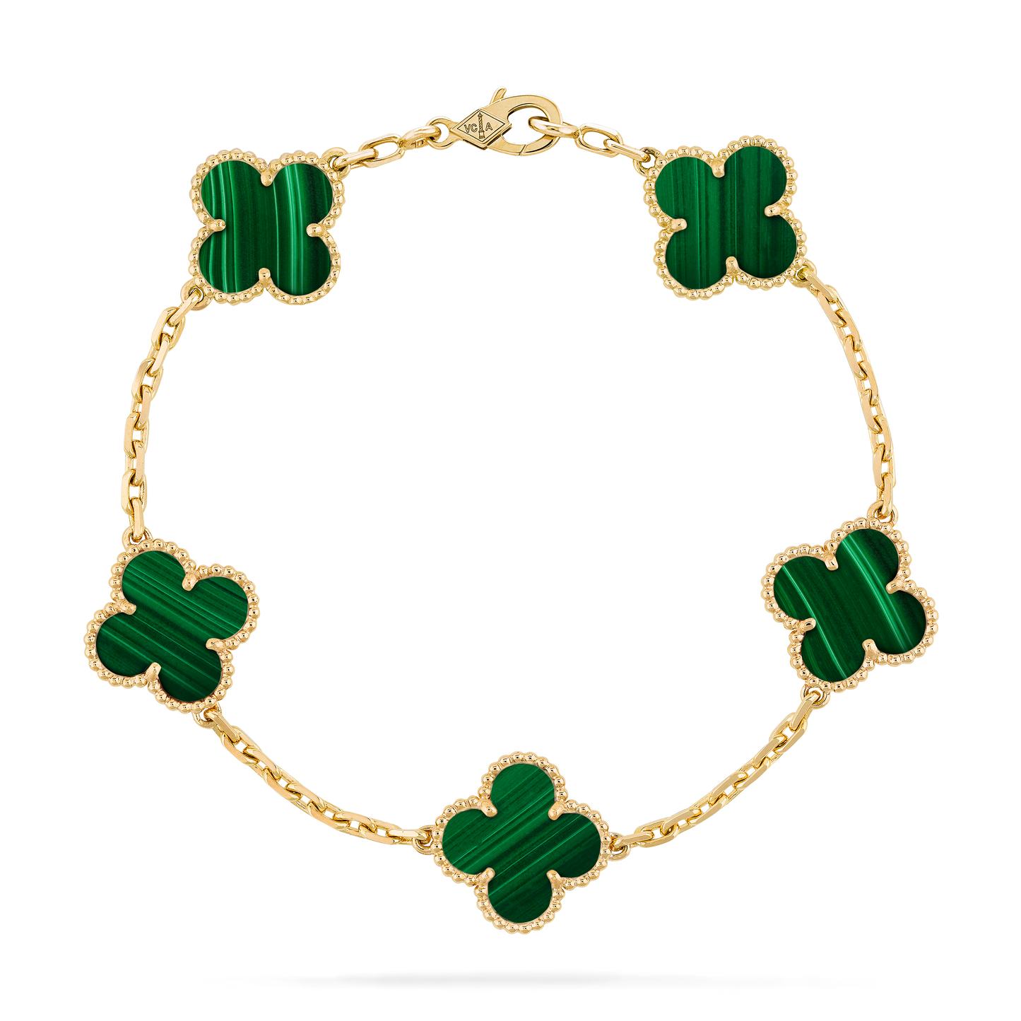 Pulsera Van Cleef Vintage Alhambra Verde