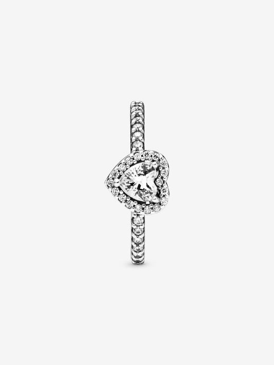 Anillo Pandora De Corazón Blanco Brillante