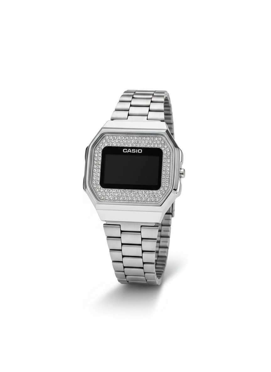 Reloj Casio Vintage Brillante Plateado