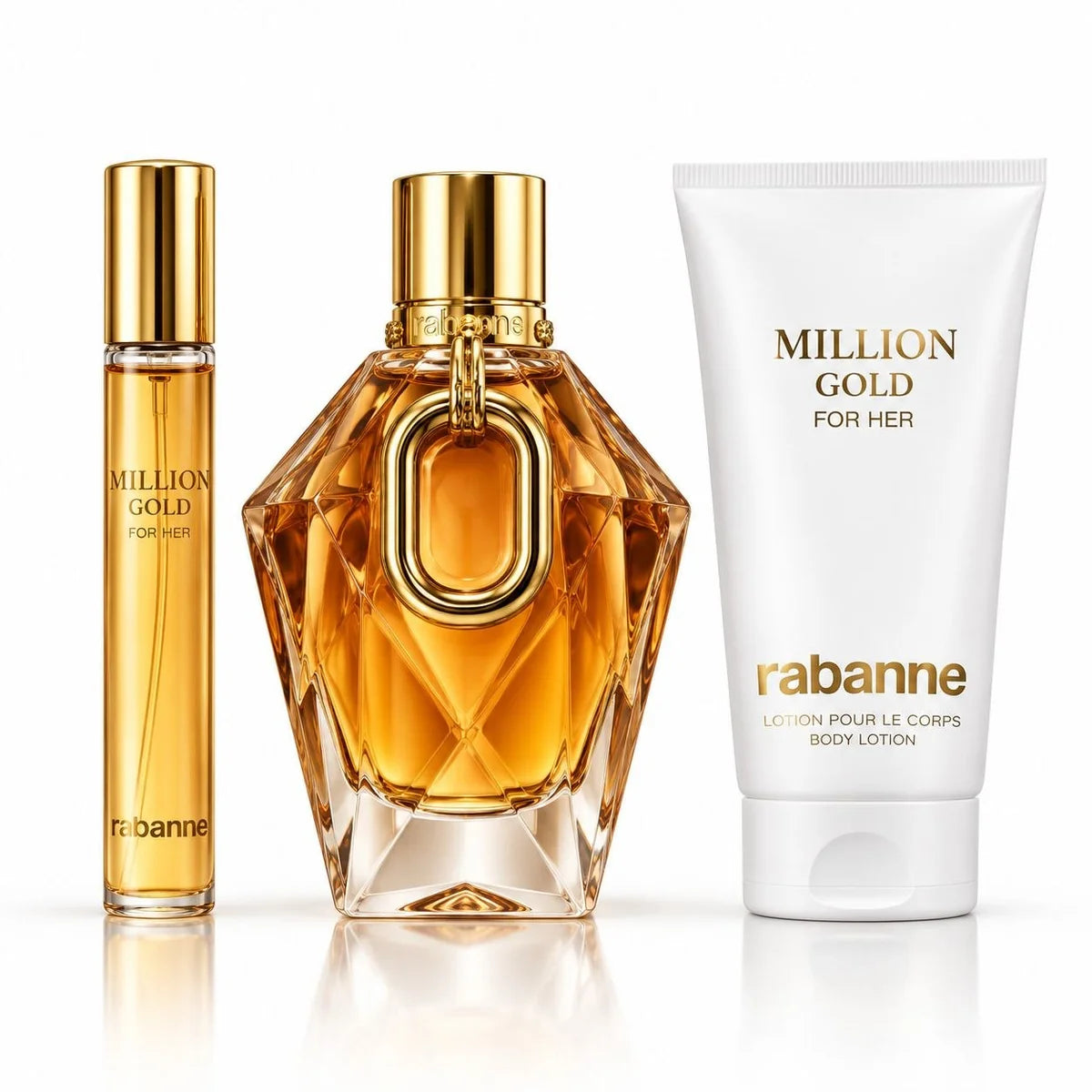 SET PACO RABANNE MILLION GOLD FOR HER EDP 100ML EDP 10ML CREMA CORPORAL 100ML (M)