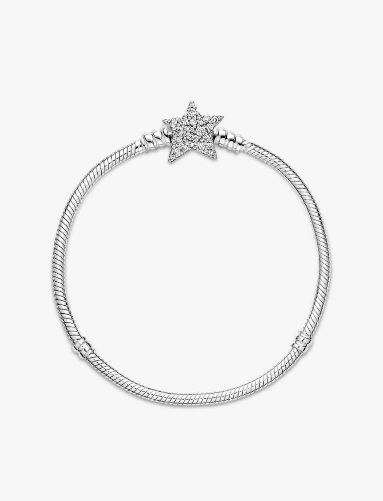 Pulsera Pandora con cierre de Estrella Asimétrica