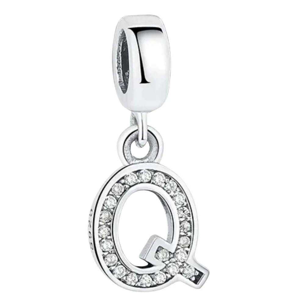 Charm Pandora Inicial Abecedario Cursiva Colgante De La A-Z