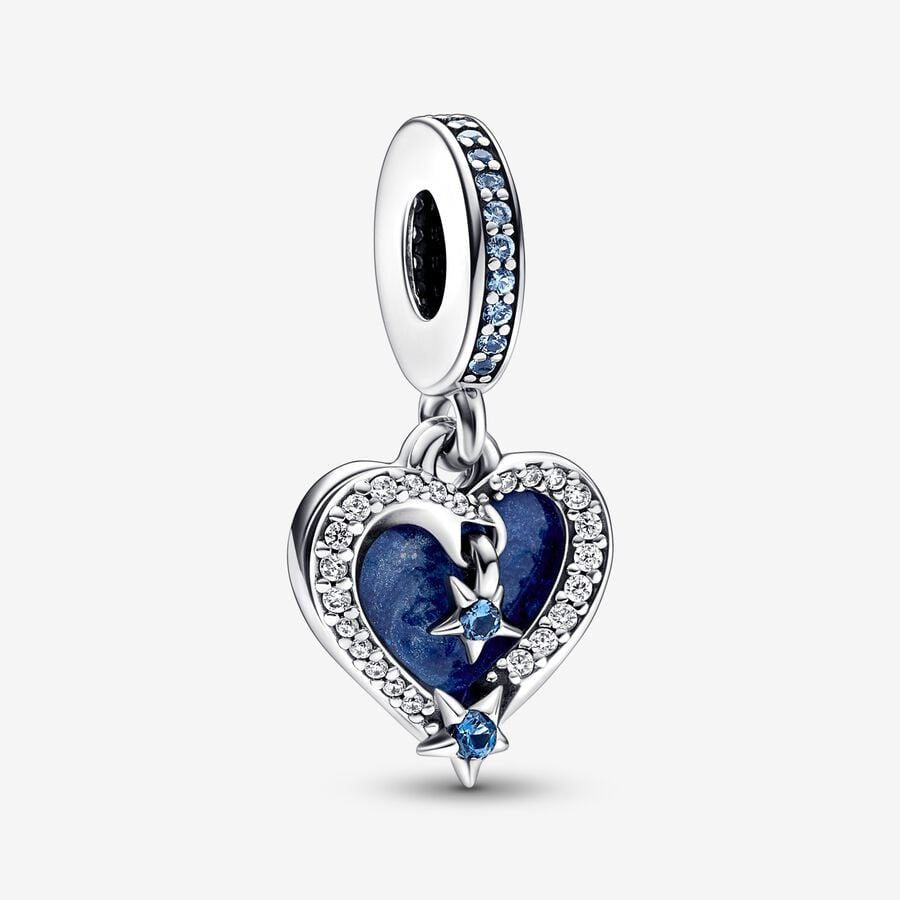 Charm Pandora Colgante Doble Estrella Fugaz Celestial
