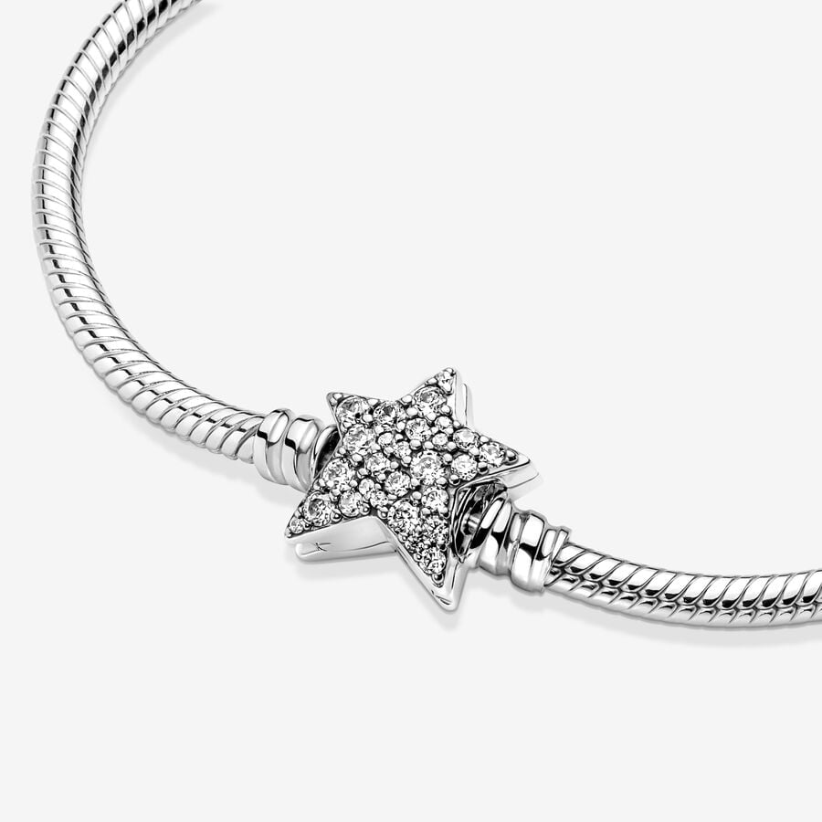 Pulsera Pandora Moments con cierre de Estrella Asimétrica