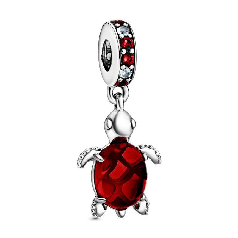 Charm Pandora Colgante Tortuga Marina Roja