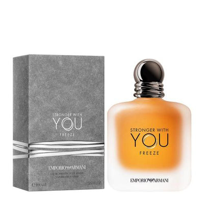 ARMANI EMPORIO STRONGER WITH YOU FREEZE 3.4oz 100ml EAU DE TOILETTE SPRAY FOR MEN