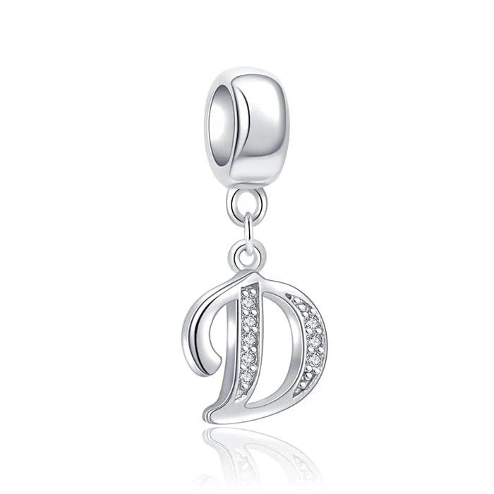 Charm Pandora Inicial Abecedario Cursiva Colgante De La A-Z